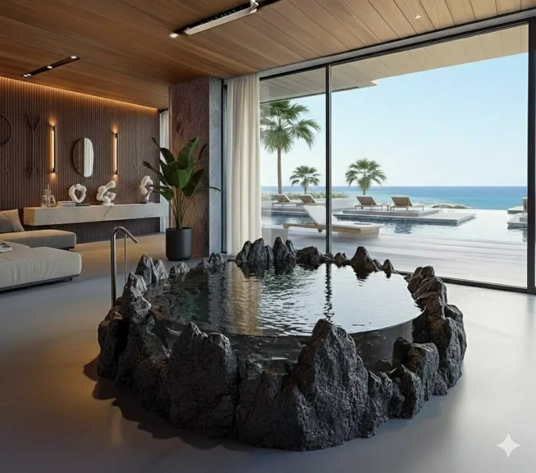 The Elegance and Design of a Crystal Bathtub