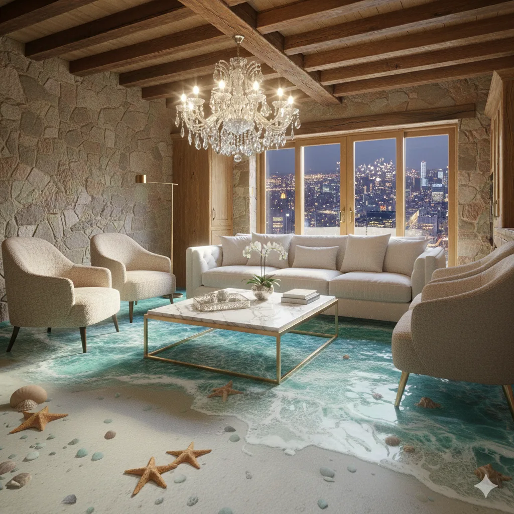 The Fascinating World of Epoxy Ocean Kitchen Flooring – An Artistic Marine Canvas