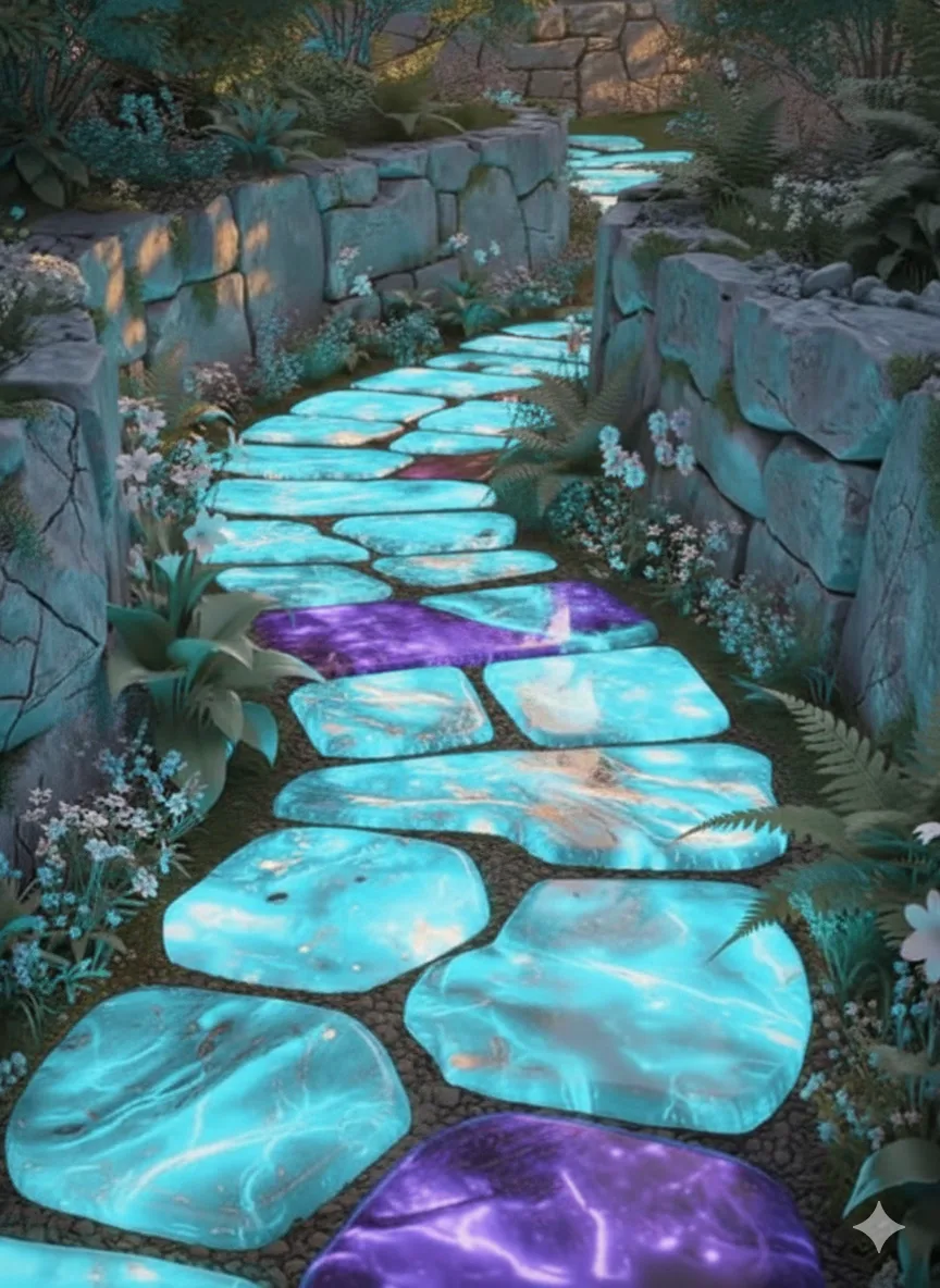 The Allure and Practicality of a Gemstone Walkway in Your Garden