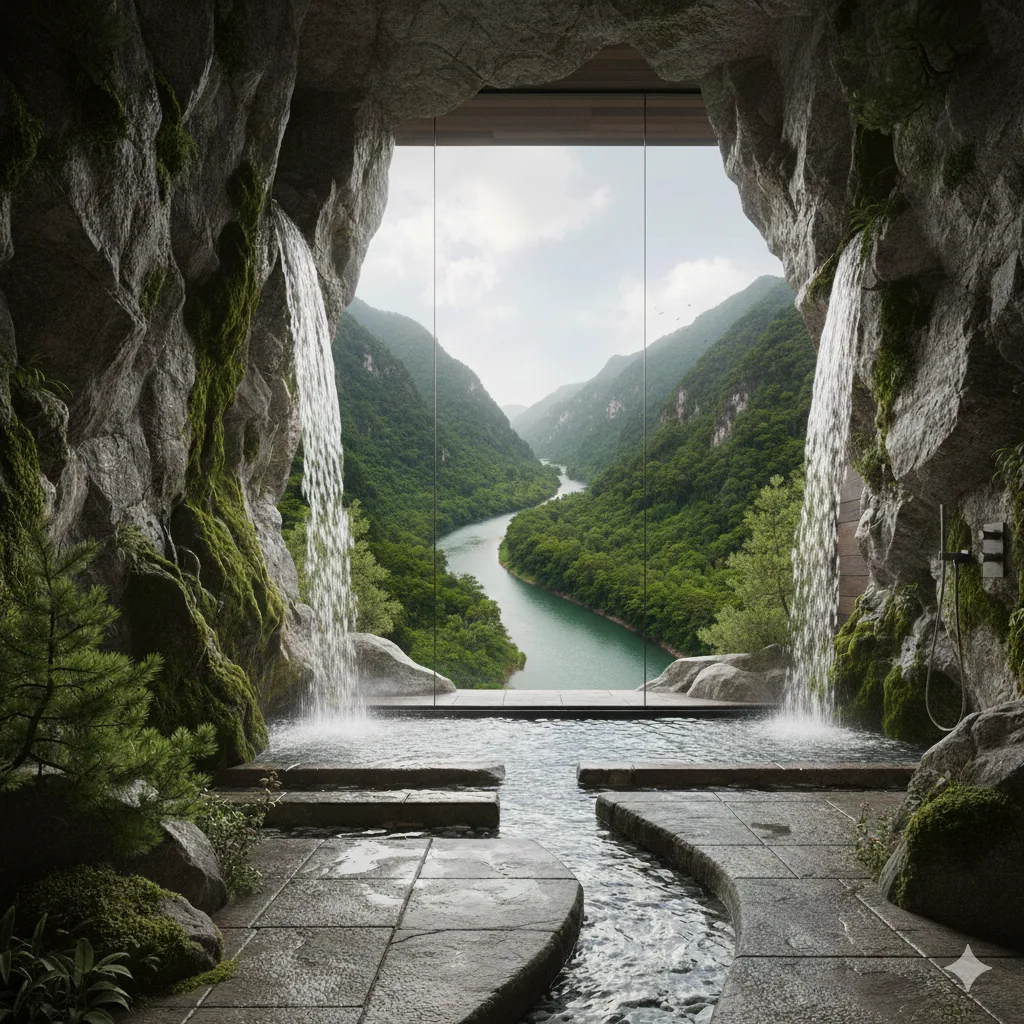 Transform Your Bathroom Experience with a Nature Scene Shower – Bringing Outdoor Serenity Indoors