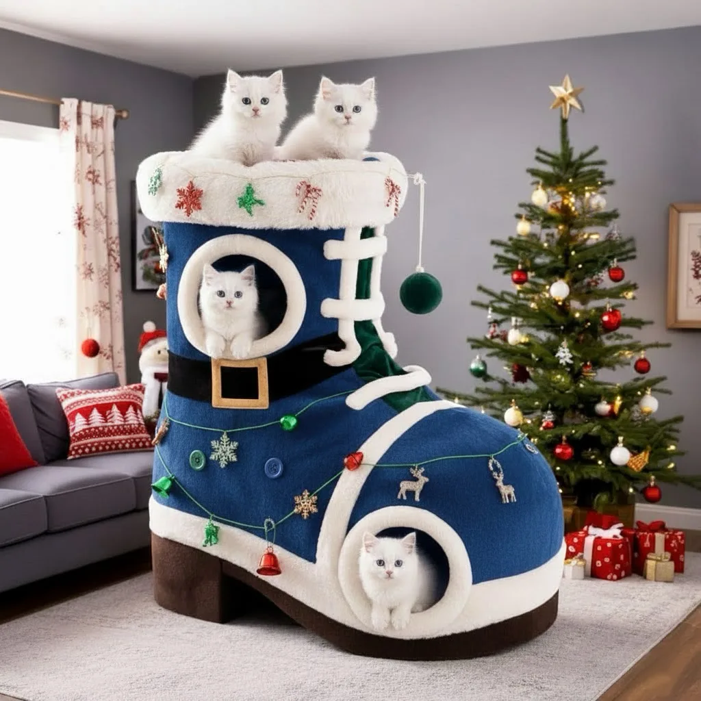 Practical Tips for Integrating the Santa Boot Cat House into Your Home