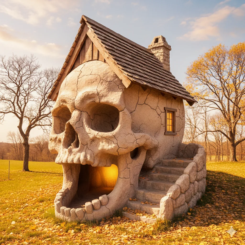 Creating a Sense of Community with a Stone Skull Tiny Home
