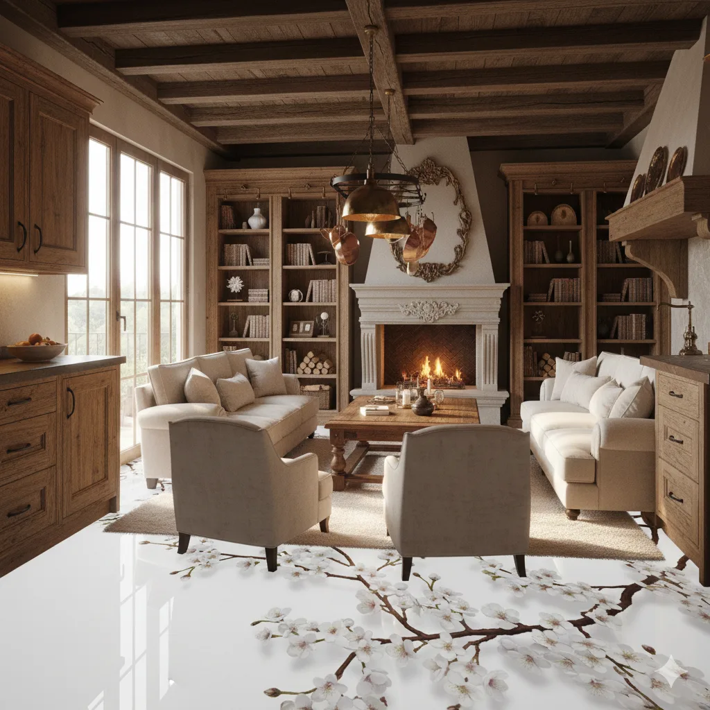 The Stunning Aesthetic and Practical Benefits of White Cherry Blossom Epoxy Flooring