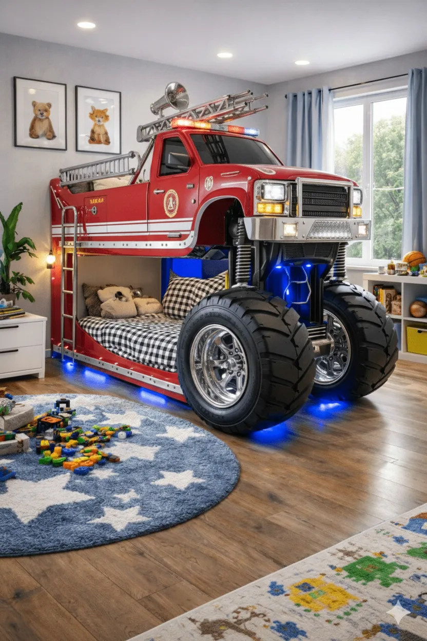 Safety Considerations for Monster Truck Bunk Beds
