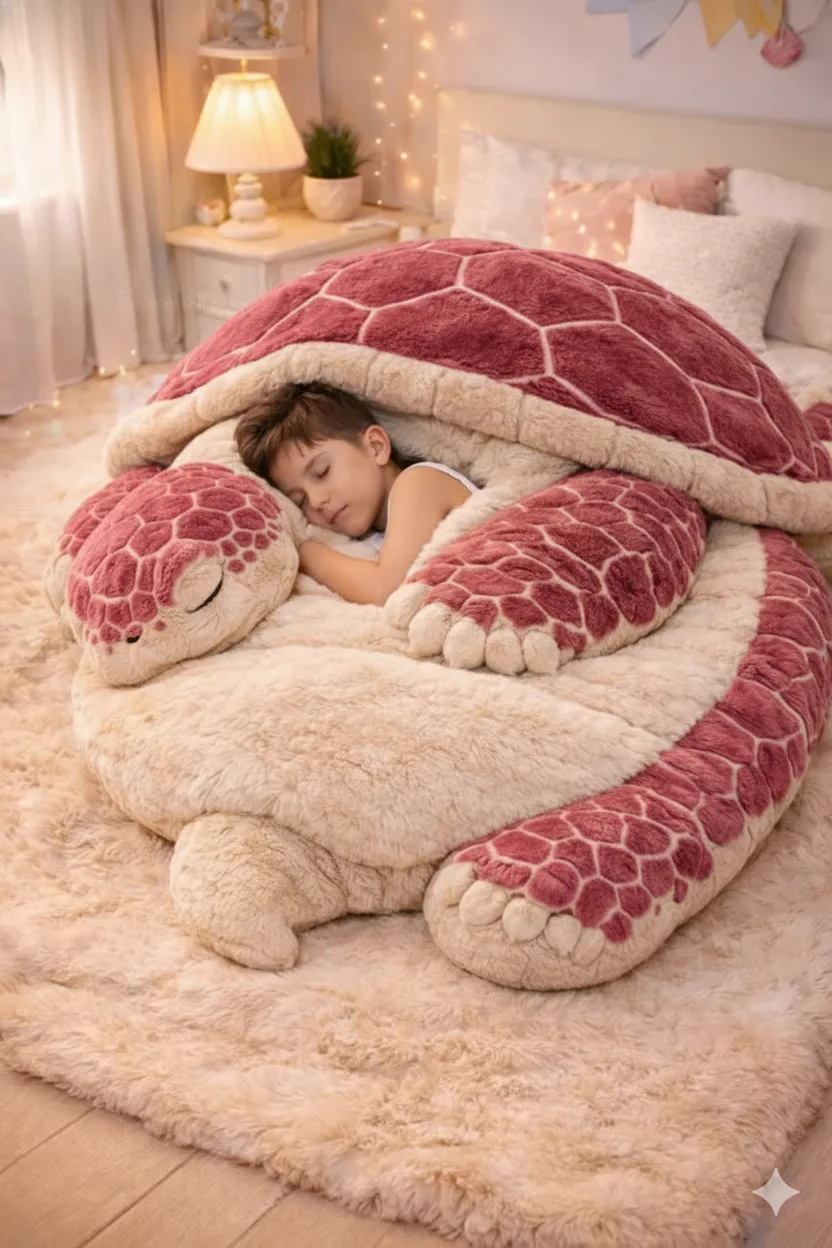 Cozy Adventures with the Fluffy Turtle Sleeping Bag – Your Ultimate Outdoor Companion