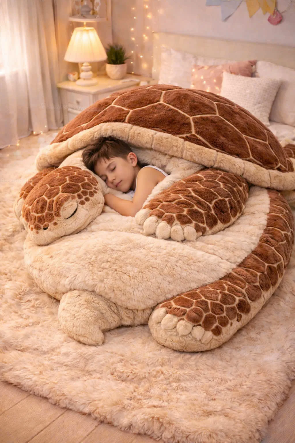 Cozy Adventures with the Fluffy Turtle Sleeping Bag – Your Ultimate Outdoor Companion