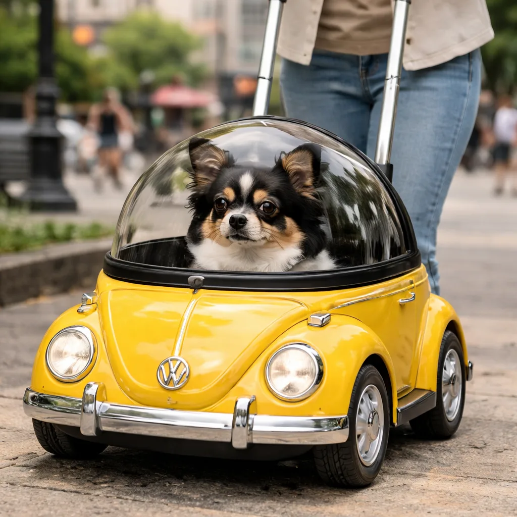 Discover the Perfect Travel Companion – The Vw Beetle Pet Trolley Bag for Your Pets