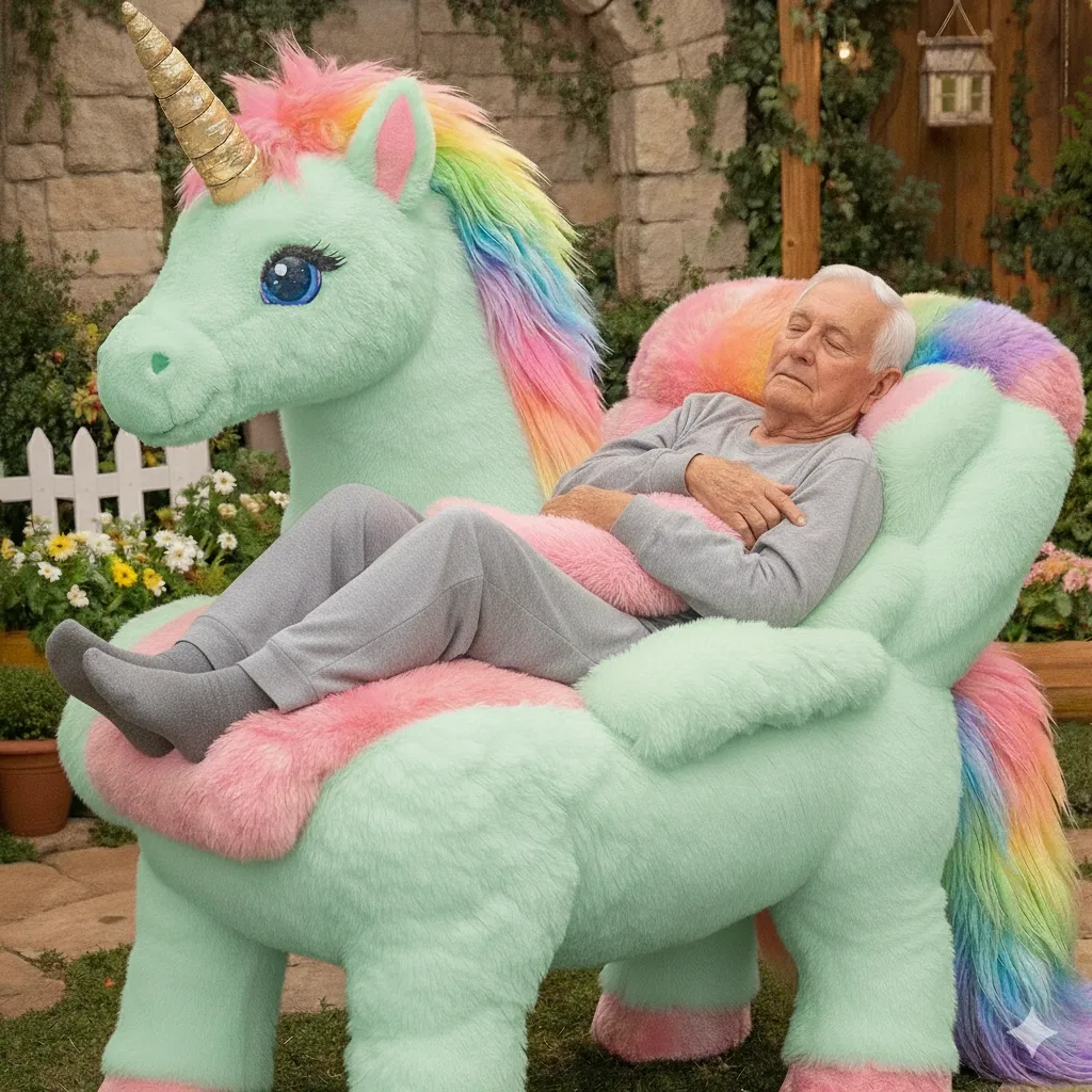 Discover the Enchanting Comfort of the Walking Unicorn Recliner - A Magical Blend of Fun and Relaxation