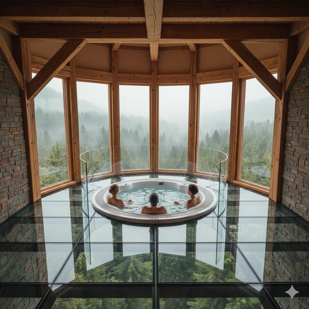 Enhancing Your Experience with Accessories for Your Glass-Surrounded Hot Tub