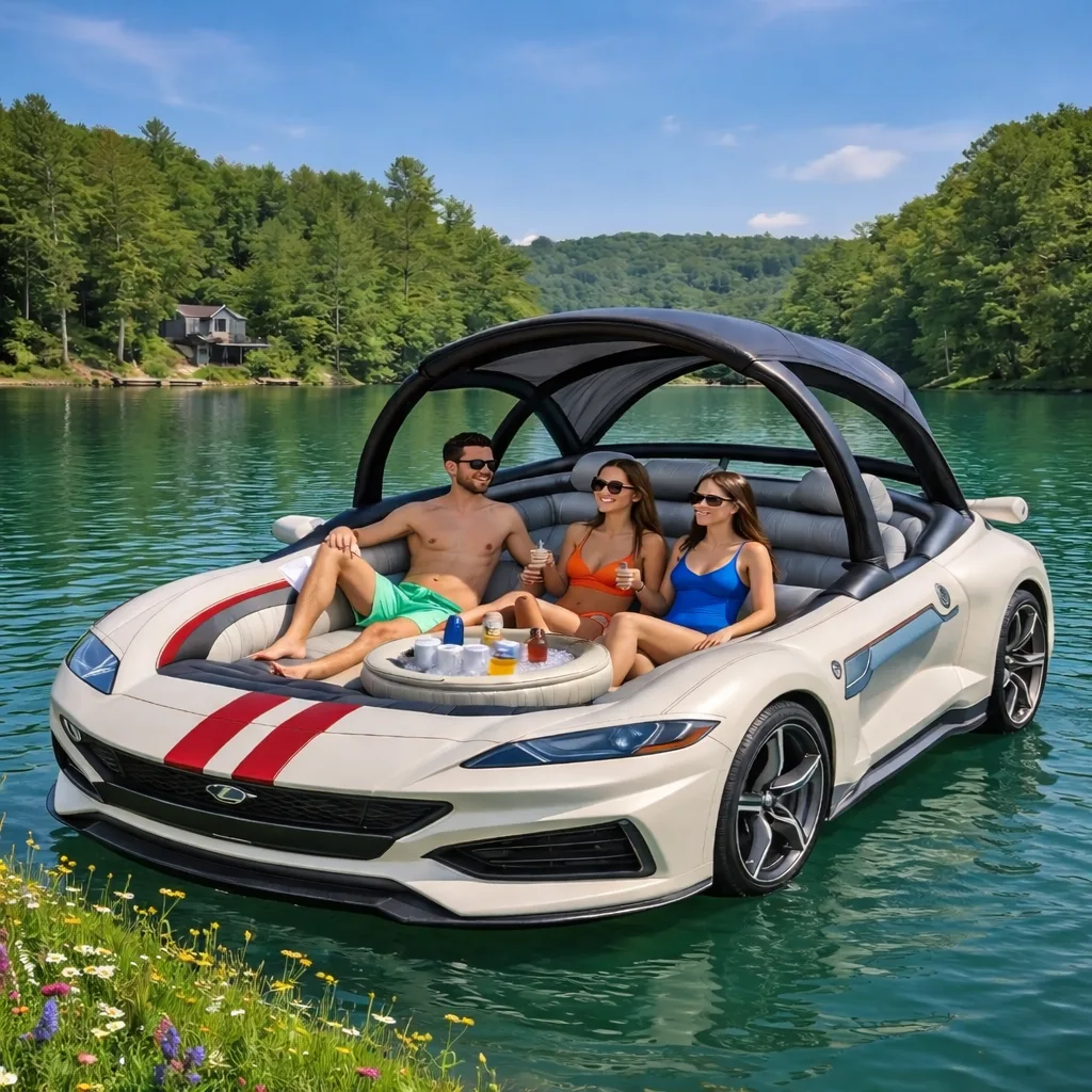 How to Use and Maximize Fun with the Inflatable Sports Car Party Float