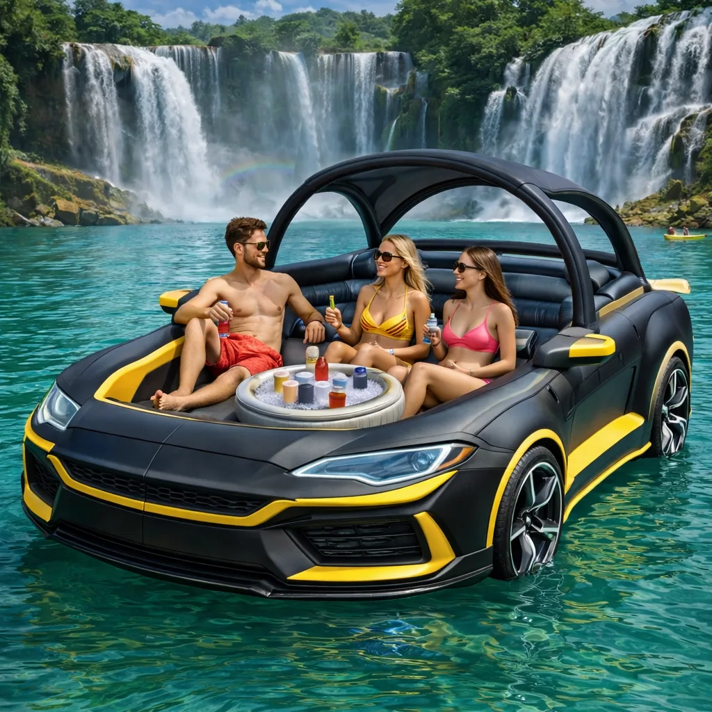 The Design and Features of the Inflatable Sports Car Party Float