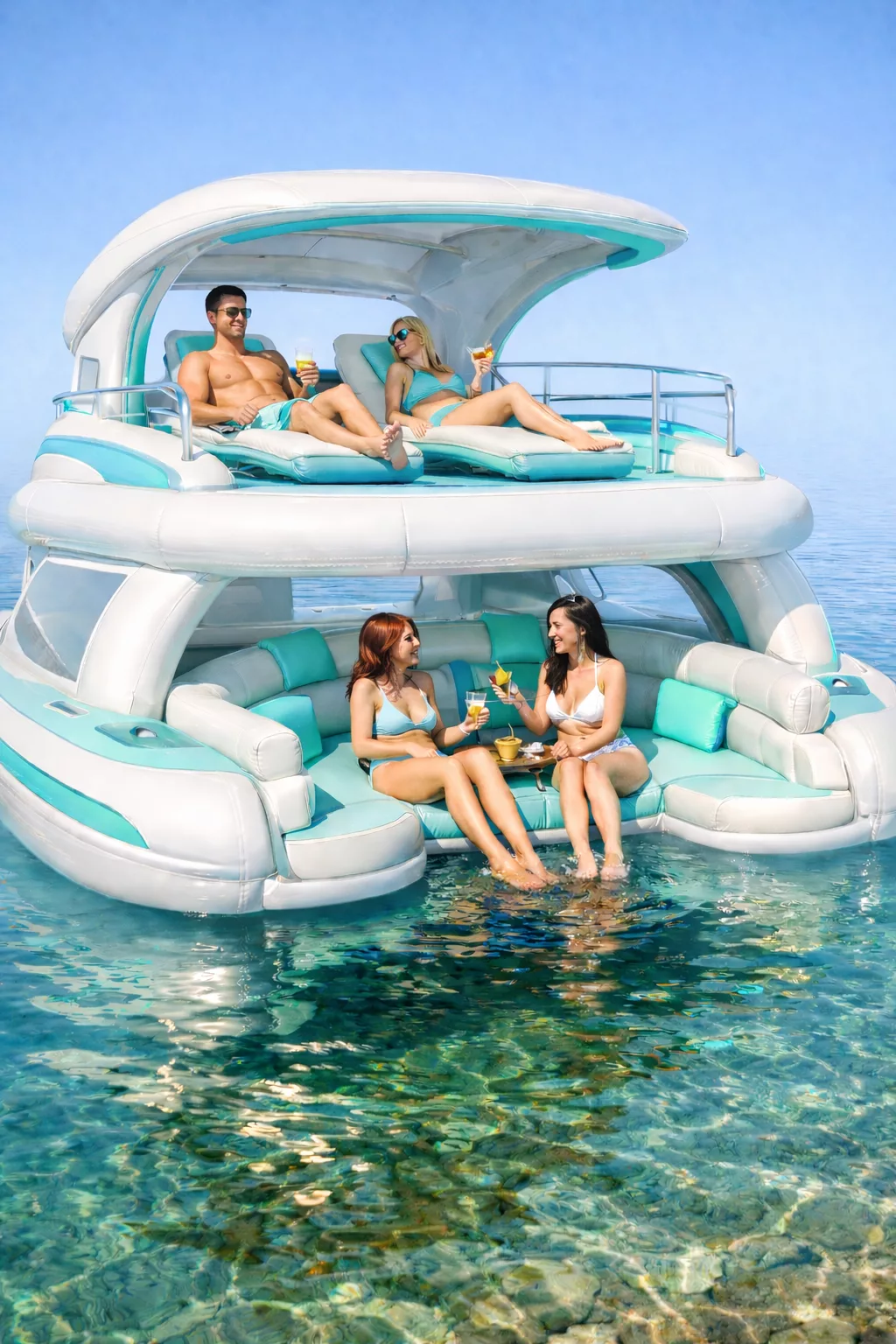 Explore Luxury and Fun with an Inflatable Yacht Lake Float - Your Ultimate Water Companion