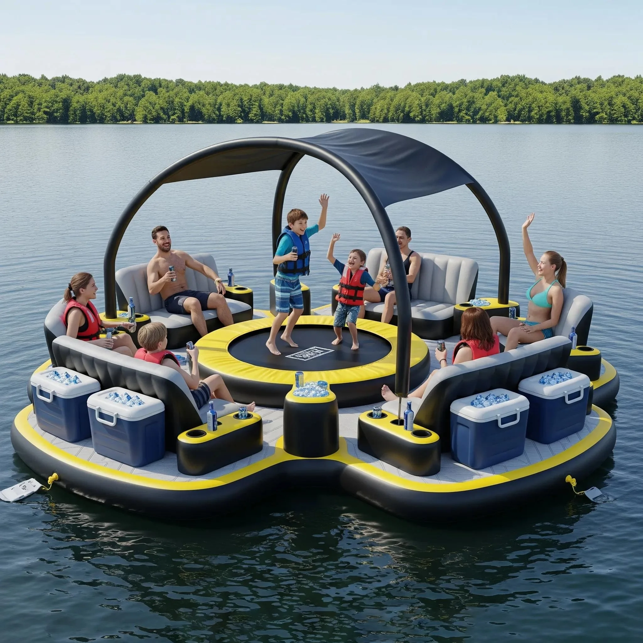 Make a Splash with Trampoline Lake Party Floats – The Ultimate Summer Party Essential