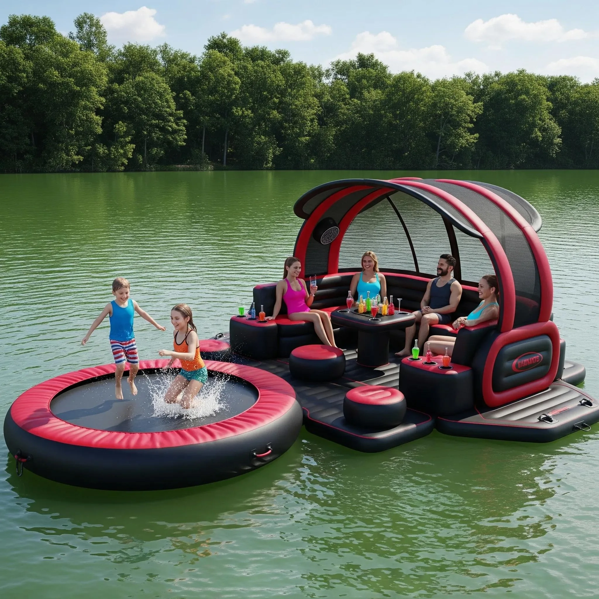 The Rise of Trampoline Lake Party Floats – Why They Are the Must-Have Summer Bubble