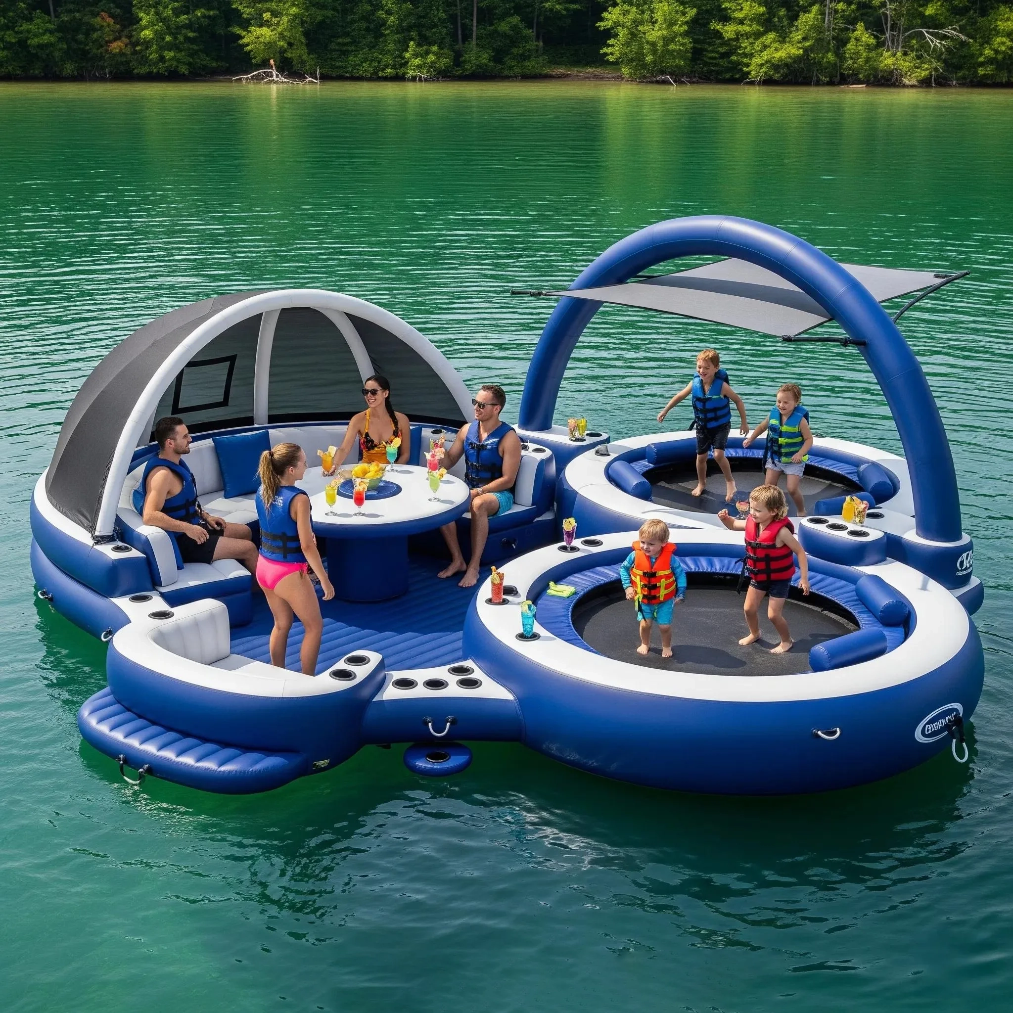The Features That Make Trampoline Lake Party Floats Stand Out
