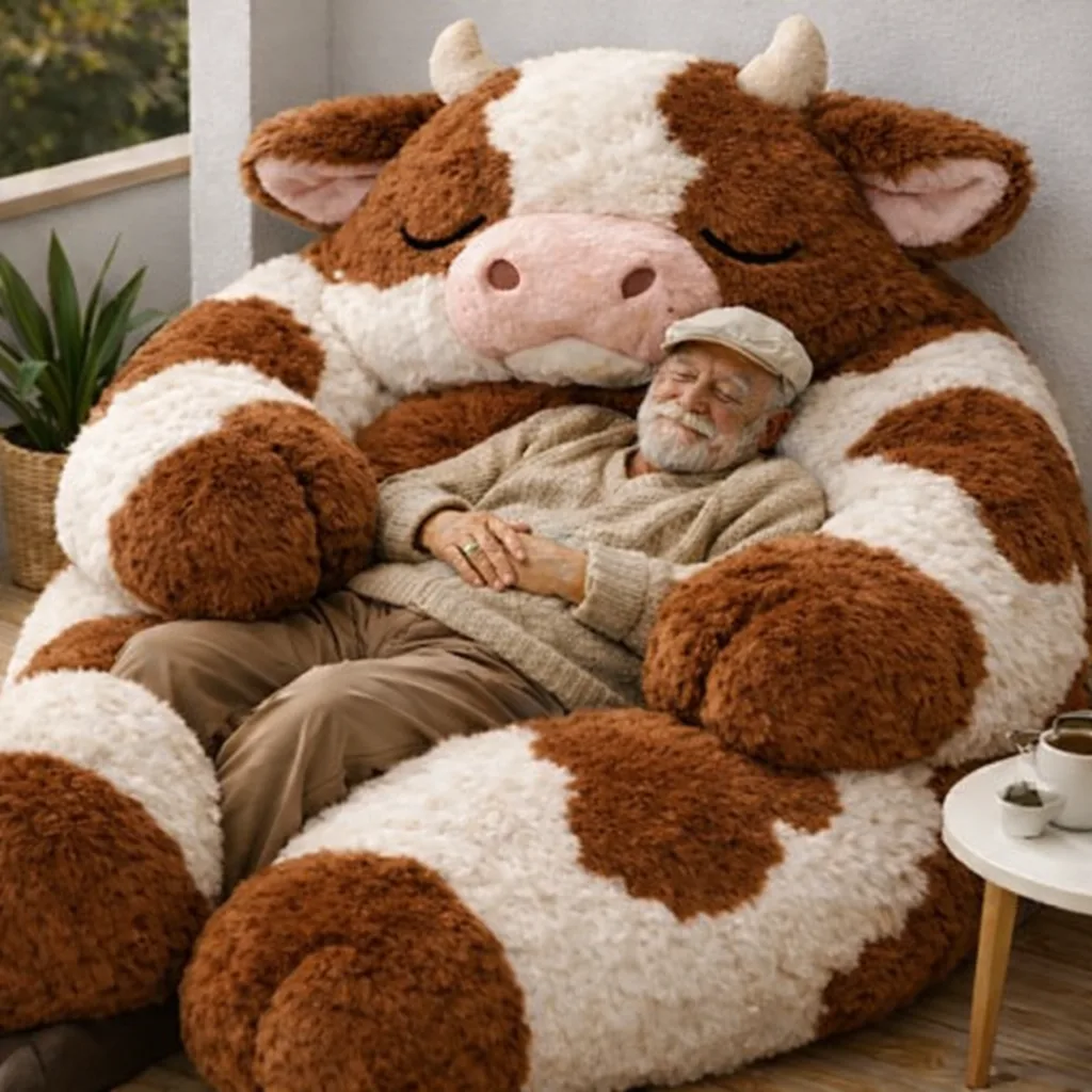 Lounge in Comfort and Style with a Dairy Cow Bean Bag – The Perfect Addition to Any Space
