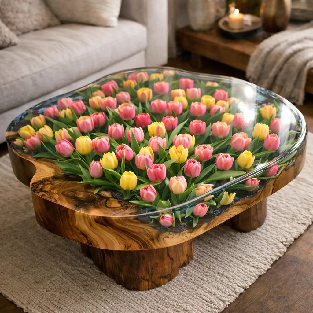 The Allure of the Epoxy Hydrangea Table – Why Its Unique Design Captivates