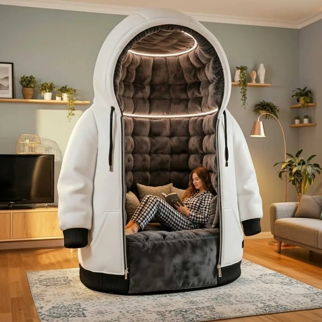 The Rise of the Giant Hoodie Lounger - Redefining Home Comfort