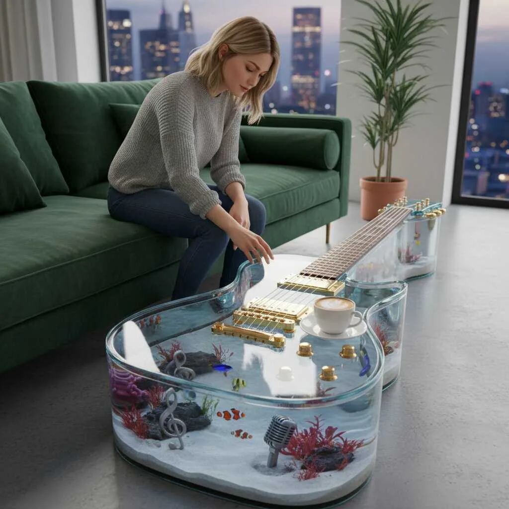 The Art and Craftsmanship Behind the Guitar Aquarium Coffee Table