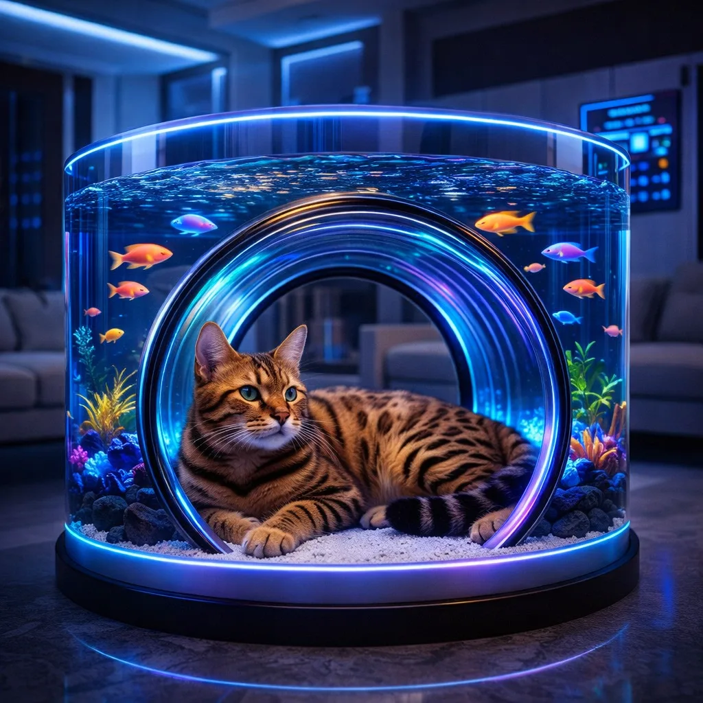 The Eco-Friendly Guide to Aquarium with a Built-in Cat Tunnel - Merging Pets and Sustainability
