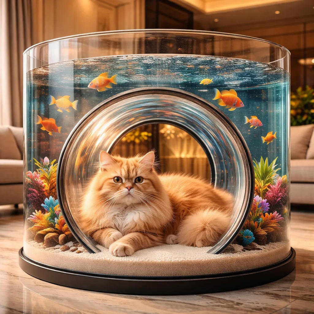 Understanding the Concept of Aquarium with a Built-in Cat Tunnel