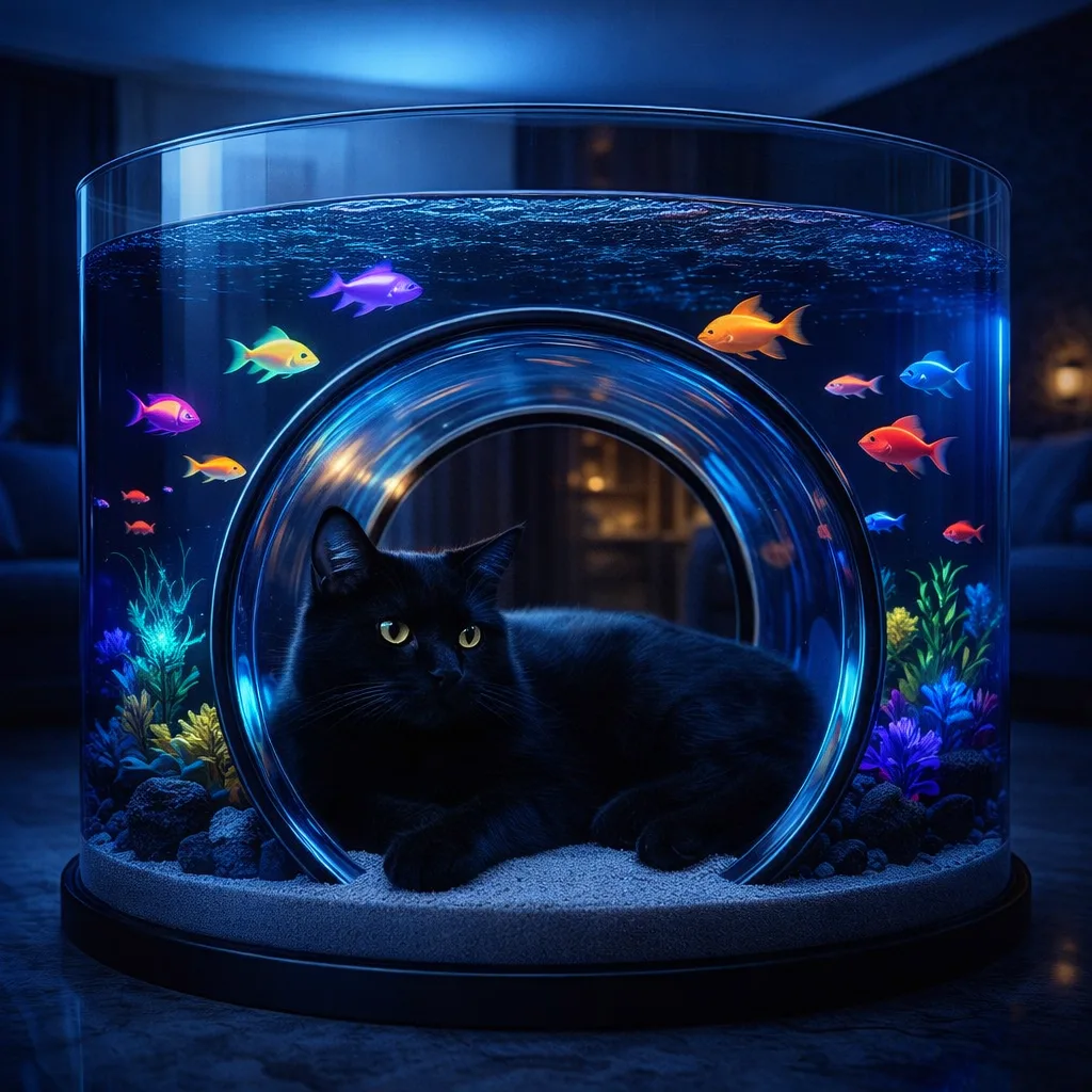 Comparing Traditional Aquariums and Aquarium with a Built-in Cat Tunnel