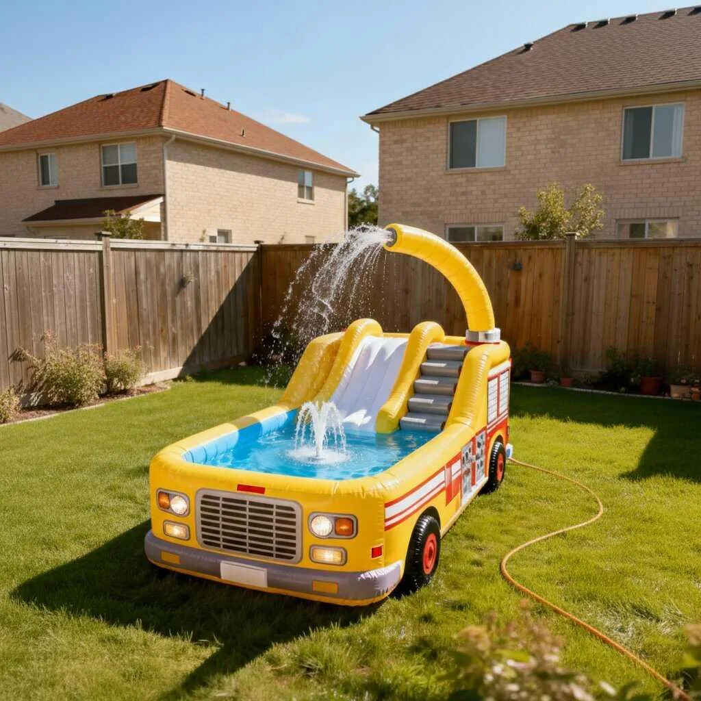 How to Safely Use a Giant Inflatable Firetruck Pool - Tips & Best Practices