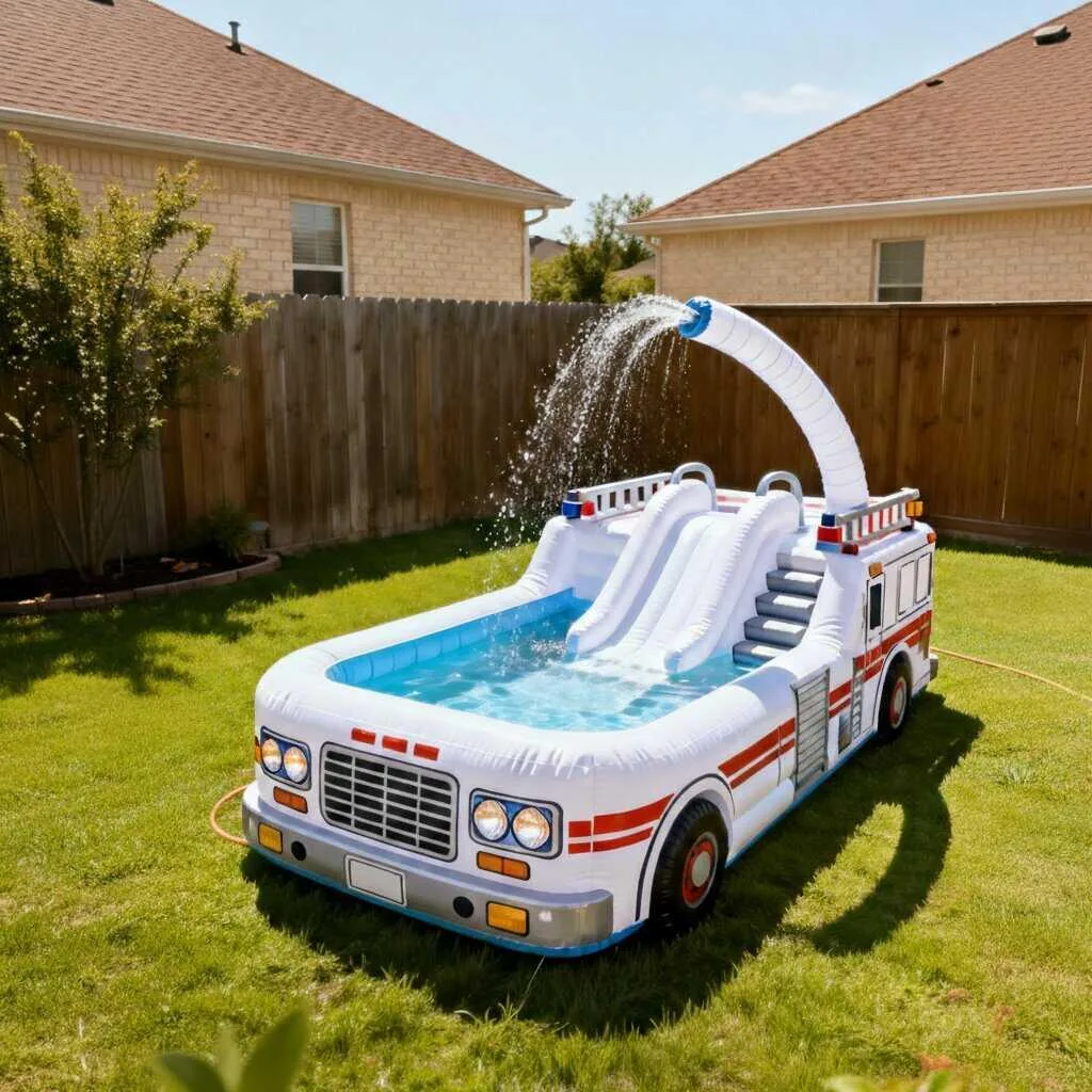 How to Safely Use a Giant Inflatable Firetruck Pool - Tips & Best Practices