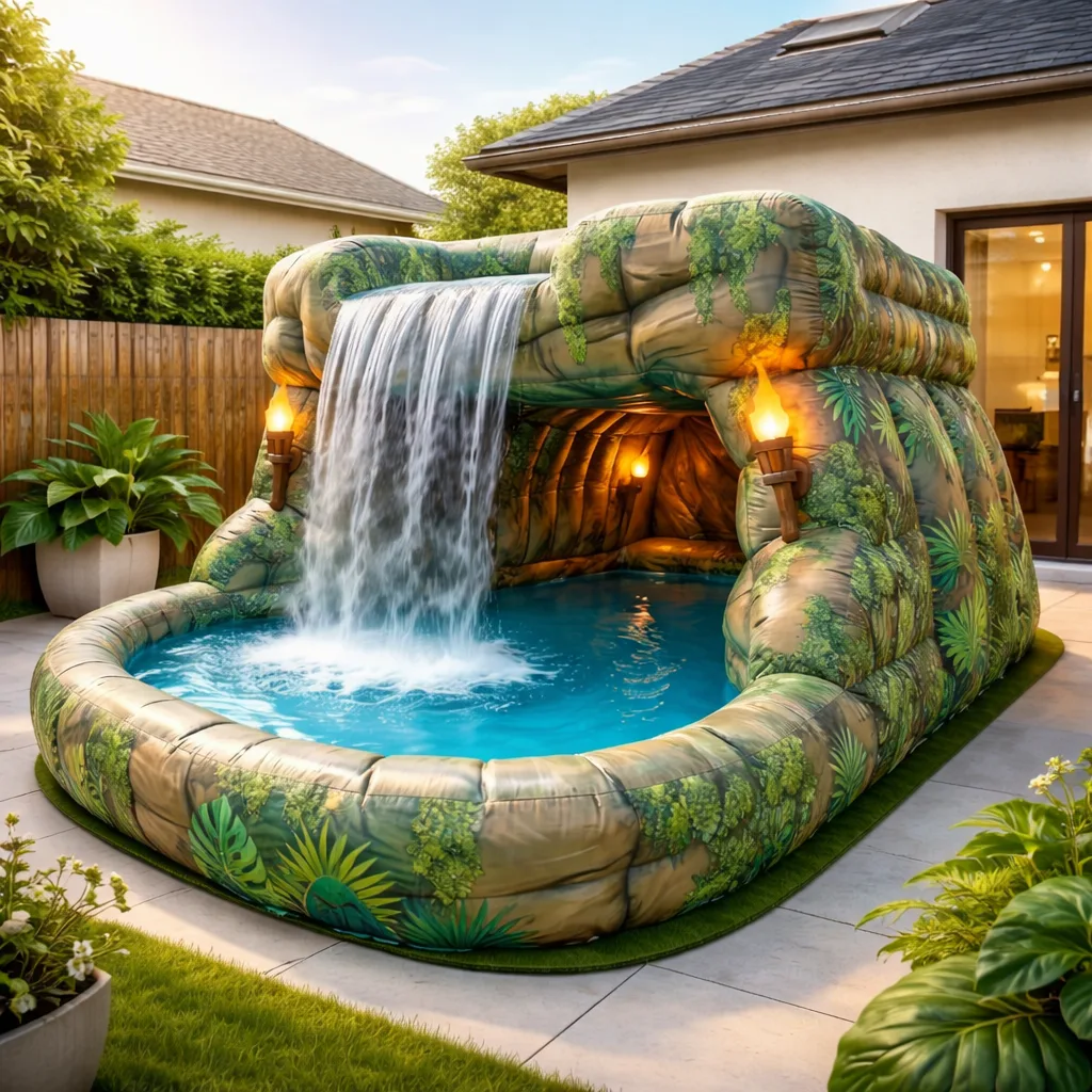 How to Use and Maximize the Fun with Your Giant Inflatable Jungle Cave Waterfall Pool - Expert Tips for Best Experience