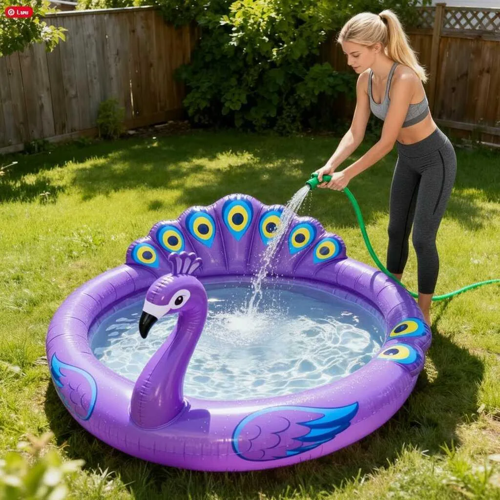 Make a Splash This Summer - Unveiling the Magic of the Inflatable Peacock Pool
