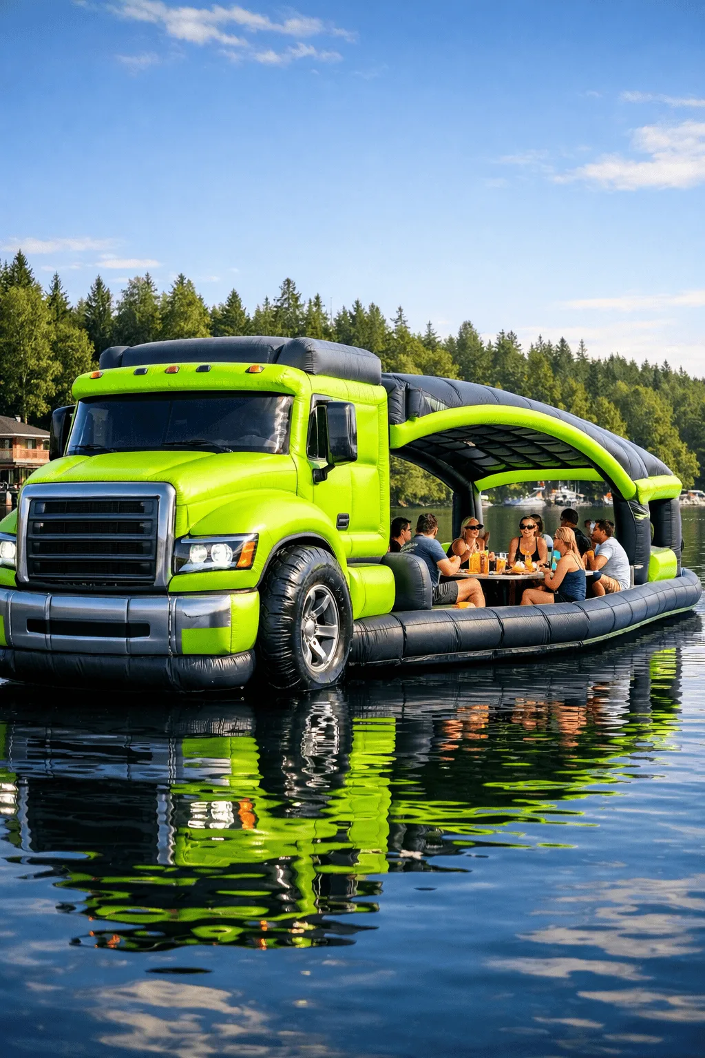 Discovering the Versatility of the Inflatable Semi Truck Lake Float