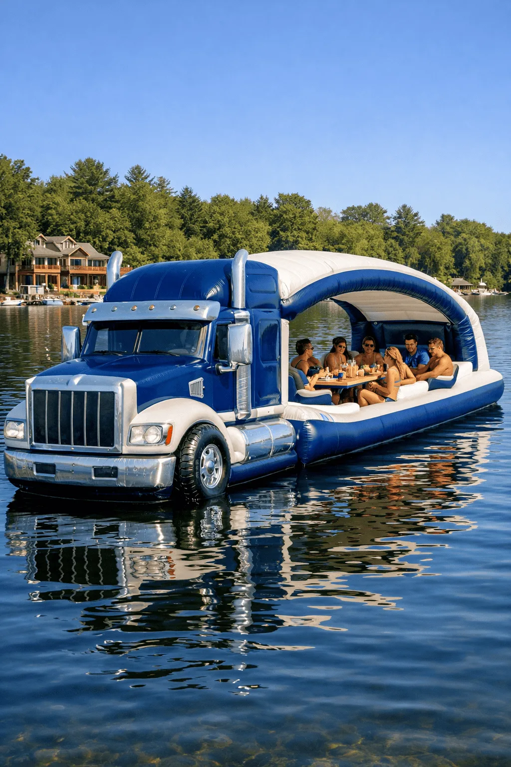 How to Use and Maximize the Fun with Your Inflatable Semi Truck Lake Float