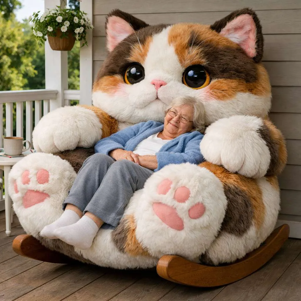 Embracing Comfort and Charm - Discover the Magic of the Giant Cat Hug Rocking Chair