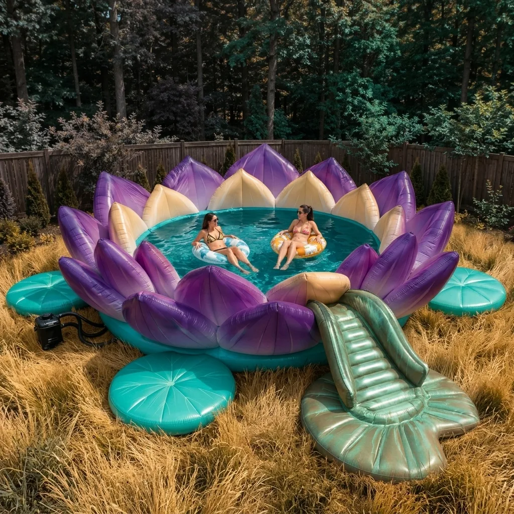 The Magic of the Giant Inflatable Lotus Pool - Transform Your Outdoor Space