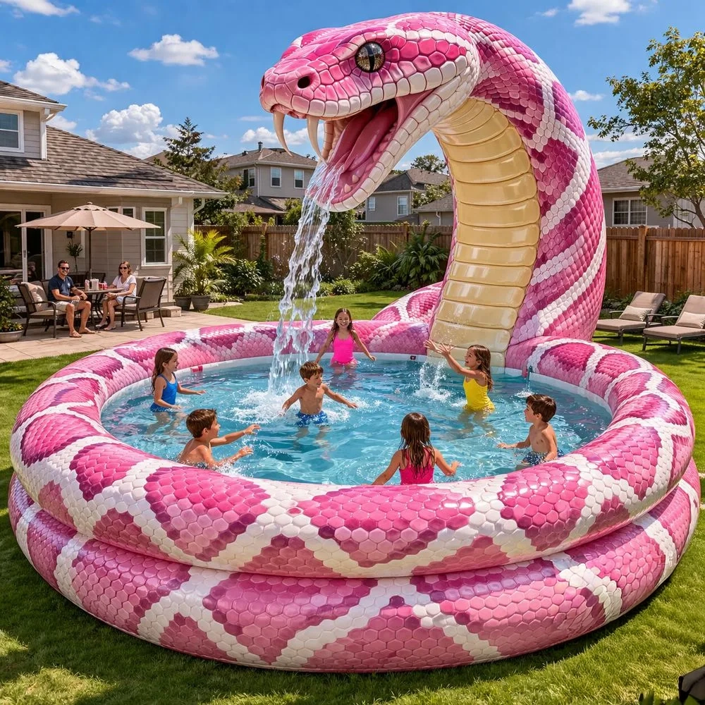 Dive Into Summer Fun with the Giant Inflatable Snake Pool – A Unique Pool Adventure