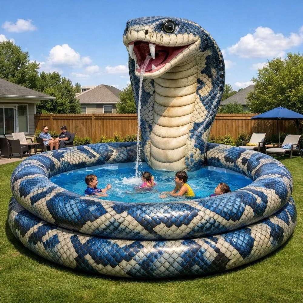 Designing a Backyard Oasis with the Giant Inflatable Snake Pool