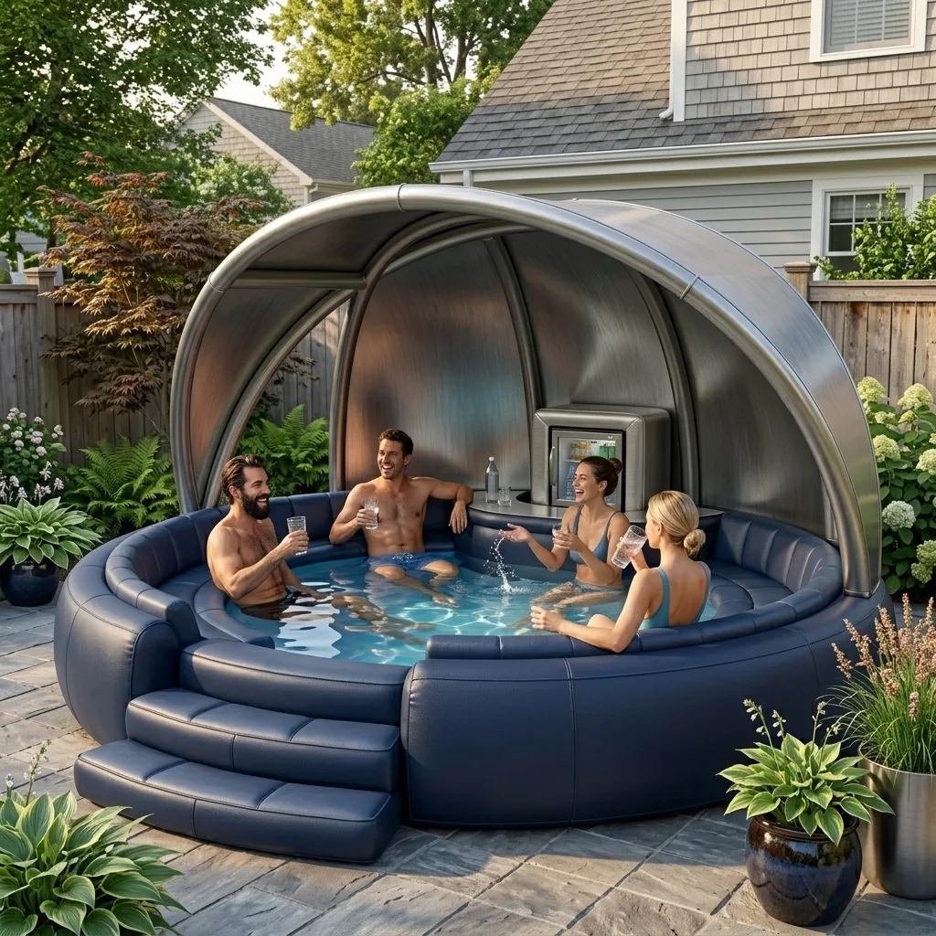 Comparing Different Types of Inflatable Pools with Built-in or Separate Fridges