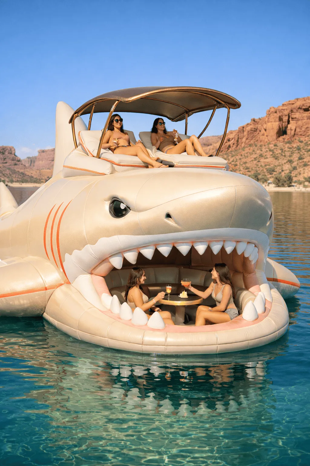 Inflatable Shark Party Float: The Ultimate Pool Accessory for Fun and Festivities