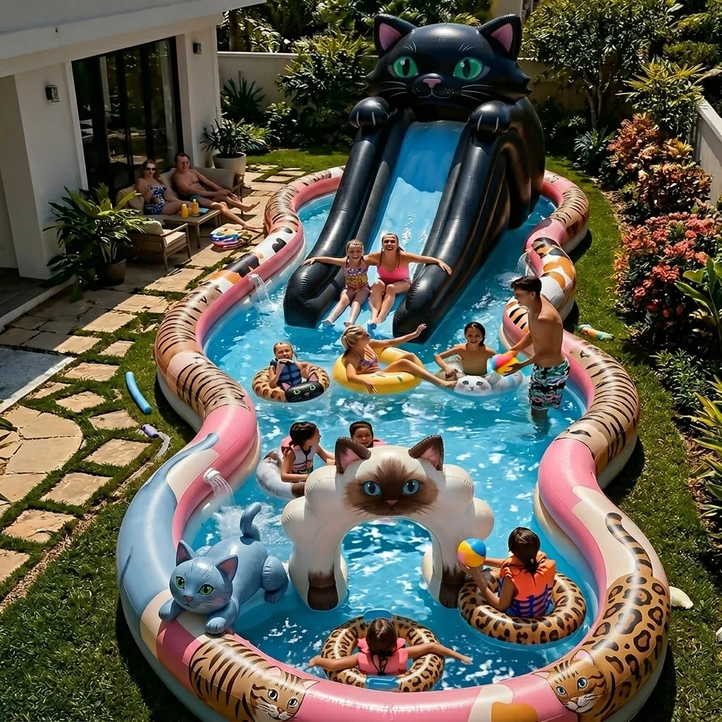 Dive into Delight: Exploring the Enchanting World of Cat-Themed Water Playgrounds