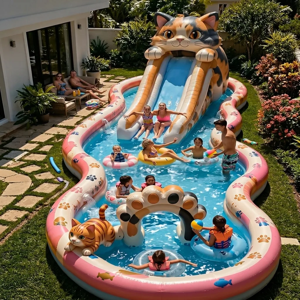 Using a Cat-Themed Water Playground: How to Maximize Your Experience