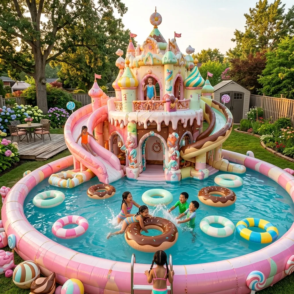 Making the Most of Your Giant Candy Castle Inflatable Water Slide Pool – Usage Tips and Tricks