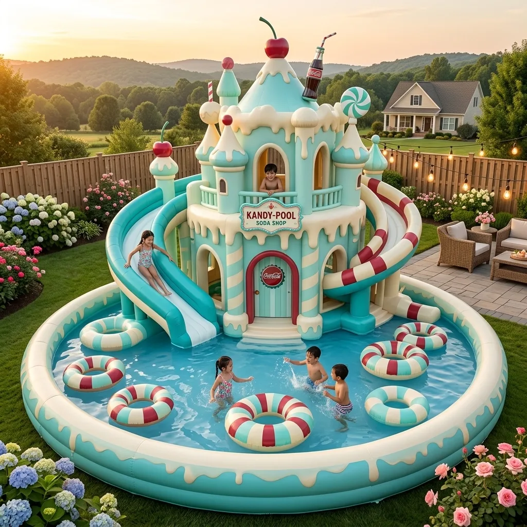 Making the Most of Your Giant Candy Castle Inflatable Water Slide Pool – Usage Tips and Tricks