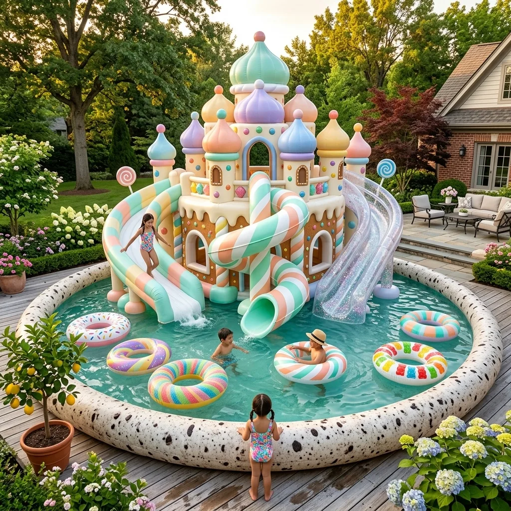 Comparing the Giant Candy Castle Inflatable Water Slide Pool to Other Inflatable Water Slides