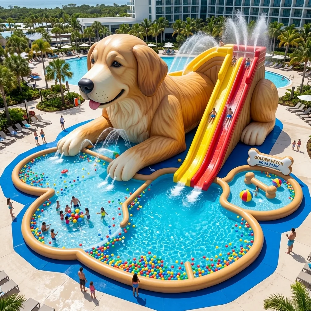 Dive Into Fun - Exploring the Excitement of the Giant Dog Water Park Experience