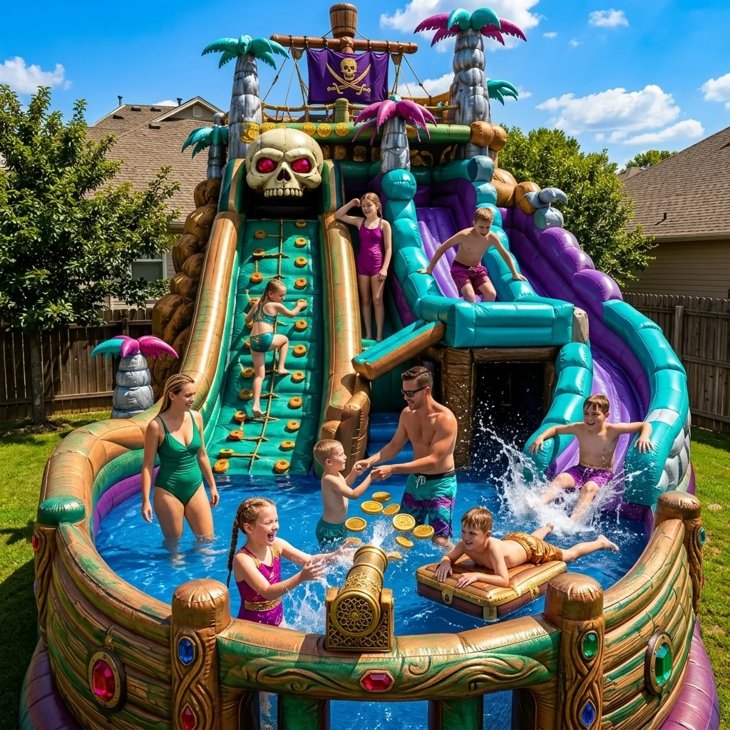 How to Use an Inflatable Pirate Ship Water Park Effectively
