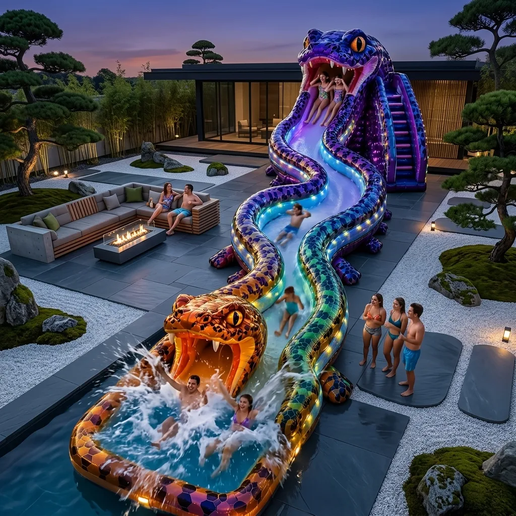 Dive into Fun: Exploring the Excitement of the Inflatable Snake Water Slide