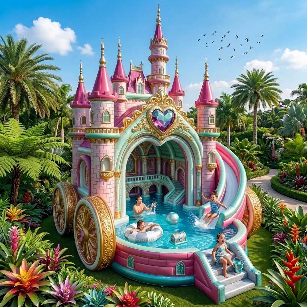 What the Ultimate Princess Castle Inflatable Pool Actually Is